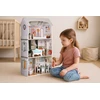 Alisos lėlių namelis 3 aukštų 4 kambarių 9 baldų komplektas ECOTOYS