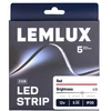 Lemlux LED juosta, 5m ritė, 12Vdc, 11W/m, COB 480LED/m, raudona, IP20, 180°