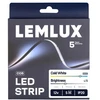 Lemlux LED juosta, 5m ritė, 12Vdc, 7W/m, COB NANO 400LED/m, 770lm, šaltai balta 6500K, 3mm, IP20, 180°