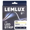 Lemlux LED juosta, 5m ritė, 24Vdc, 11W/m, COB 480LED/m, geltona, IP20, 180°
