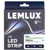 Lemlux LED juosta, 5m ritė, 24Vdc, 11W/m, COB 480LED/m, žalia, IP65 hermetiška, 180°