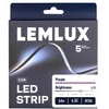Lemlux LED juosta, 5m ritė, 24Vdc, 11W/m, COB 480LED/m, Violetinė, IP20, 180°
