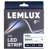 Lemlux LED juosta, 5m ritė, 24Vdc, 11W/m, COB 480LED/m, Ledo mėlyna, IP20, 180°