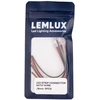 Lemlux LED juostos jungtis su 15cm laidu /8mm 5vnt