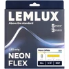 Lemlux NEON FLEX LED juosta 24Vdc, 8W/m, 140LED/m, 3000K, 4x10mm, 5m ritė, IP67