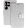 Liavec Glitter Magsafe Book dėklas skirtas Samsung Galaxy S24 Plus sidabro spalvos