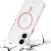 Liavec Glossy Magsafe Clear dėklas skirtas Apple iPhone 16 rožinės spalvos