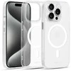 Liavec Glossy Magsafe Clear dėklas skirtas Apple iPhone 15 Pro baltos spalvos