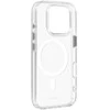 Liavec Glossy Magsafe Clear dėklas skirtas Apple iPhone 16 Pro Max baltos spalvos