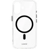 Liavec Glossy Magsafe skaidrus dėklas skirtas Apple iPhone 16 juodos spalvos