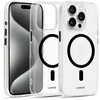 Liavec Glossy Magsafe Clear dėklas skirtas Apple iPhone 15 Pro Max juodos spalvos