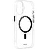 Liavec Glossy Magsafe skaidrus dėklas skirtas Apple iPhone 16 juodos spalvos