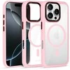 Liavec Hybrid Magsafe Clear dėklas skirtas Apple iPhone 16 Pro Max rožinės spalvos