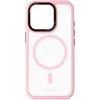 Liavec Hybrid Magsafe Clear dėklas skirtas Apple iPhone 15 Pro Max rožinės spalvos