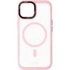 Liavec Hybrid Magsafe Clear dėklas skirtas Apple iPhone 15 rožinės spalvos