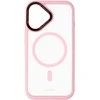 Liavec Hybrid Magsafe Clear dėklas skirtas Apple iPhone 16 rožinės spalvos