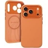 Liavec Silk Shield dėklas su Metal Camera Frame skirtas Apple iPhone 17 Pro oranžinės spalvos