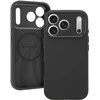 Liavec Silk Shield dėklas su Metal Camera Frame skirtas Apple iPhone 17 Pro Max juodos spalvos