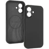 Liavec Silk Shield dėklas su Metal Camera Frame skirtas Apple iPhone 17 juodos spalvos
