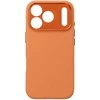 Liavec Silk Shield dėklas su Metal Camera Frame skirtas Apple iPhone 17 Pro Max oranžinės spalvos