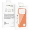 Liavec Silky dėklas su Metal Camera Frame skirtas Apple iPhone 17 Pro oranžinės spalvos