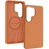 Liavec Silky dėklas su Metal Camera Frame for Samsung Galaxy S26 Ultra oranžinės spalvos