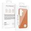 Liavec Silky dėklas su Metal Camera Frame for Samsung Galaxy S26 oranžinės spalvos