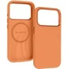Liavec Silky dėklas su Metal Camera Frame skirtas Apple iPhone 17 Pro Max oranžinės spalvos