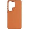 Liavec Silky dėklas su Metal Camera Frame for Samsung Galaxy S26 Ultra oranžinės spalvos
