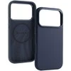 Liavec Silky dėklas su Metal Camera Frame skirtas Apple iPhone 17 Pro mėlynos spalvos