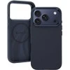 Liavec Silky dėklas su Metal Camera Frame skirtas Apple iPhone 17 Pro mėlynos spalvos
