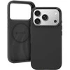 Liavec Silky dėklas su Metal Camera Frame skirtas Apple iPhone 17 Pro Max juodos spalvos