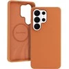 Liavec Silky dėklas su Metal Camera Frame for Samsung Galaxy S26 Ultra oranžinės spalvos