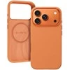 Liavec Silky dėklas su Metal Camera Frame skirtas Apple iPhone 17 Pro Max oranžinės spalvos