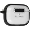 Liavec SlideLock dėklas telefonui Apple AirPods Pro 3 transparent-juodas