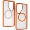Liavec Soft dėklas Metal Frame skirtas Samsung Galaxy S26 Ultra oranžinis