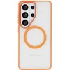 Liavec Soft dėklas Metal Frame skirtas Samsung Galaxy S26 Ultra oranžinis
