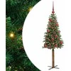 Lieknas Kalėdų eglutė Žalia 150 cm PVC ir kietasis pušų medis