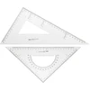 Liniuočių rinkinys DELI SET SQUARE, 2 vnt., skaidrios