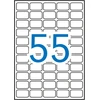 Lipnios etiketės Apli, A4, 36,8x23,8mm, nuimamos, 55 etiketės lape, 100 lapų