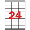 *Lipnios etiketės Apli, A4, 64.6x33.8mm, nuimamos, 24 etiketės lape, 100 lapų, baltos spalvos
