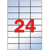 Lipnios etiketės Apli, A4, 70x37mm, 24 etiketės lape, matinės, 20 lapų, skaidrios