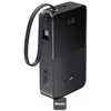 LiPo išorinis akumuliatorius (Powerbank) 20000mAh 22.5W su įmontuotu USB-C kabeliu, USB-A, USB-C Bipow2 Pro EnerFill Juodas BASEUS