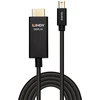 Adapteris - LINDY Mini DisplayPort į HDMI Kabelis, 4096x2160@60Hz, 1 m, Juodas