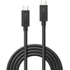 Thunderbolt Laidas - LINDY Thunderbolt 3 Laidas, 20Gbps, 100W PD, 1 m, Juodas