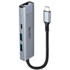 USB šakotuvas - LINDY USB 3.2 Gen 2 Type C šakotuvas, 3 priedai ir gigabito eternetas