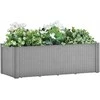 Lovelis su savaiminio laistymo sistema, pilkas, 100x43x33cm