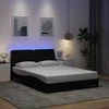 Lova Lovos rėmas su LED be čiužinio, juodos spalvos, 140x190 cm