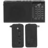 LTC nešiojamas radijo imtuvas REGA, USB, TF, AUX, mini LED žibintuvėlis, juodas