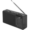 LTC nešiojamas radijo imtuvas REGA, USB, TF, AUX, mini LED žibintuvėlis, juodas